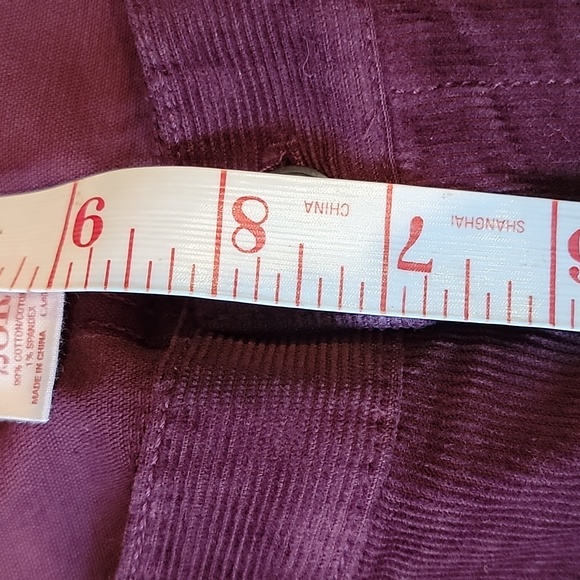 J.Crew Cords Matchstick Burgundy - Picture 8 of 15